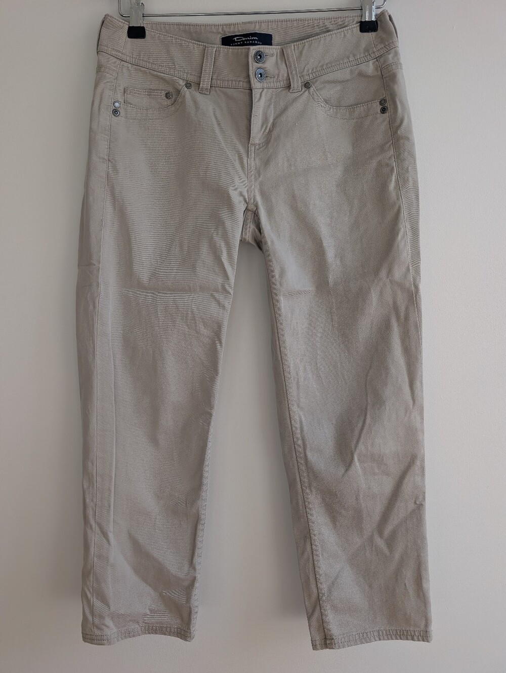 Tommy Bahama Denim Crop Jeans Twill Beige Women's Size 2